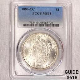 1882-CC Morgan Silver Dollar PCGS-MS64