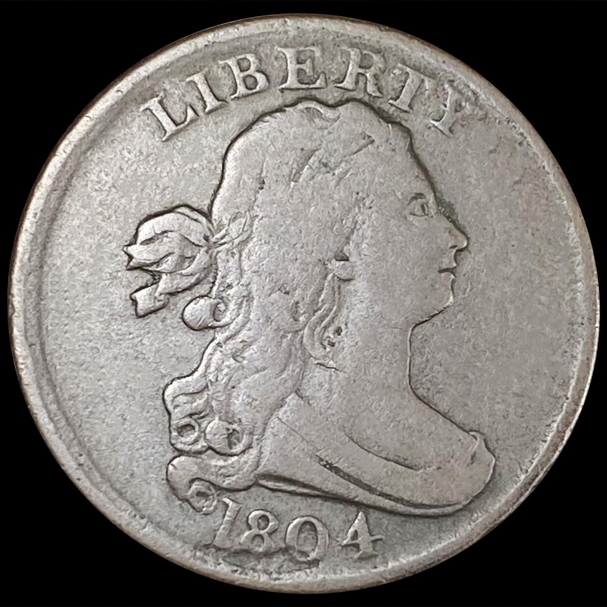 1804 Draped Bust Half Cent LIGHTLY CIRCULATED
