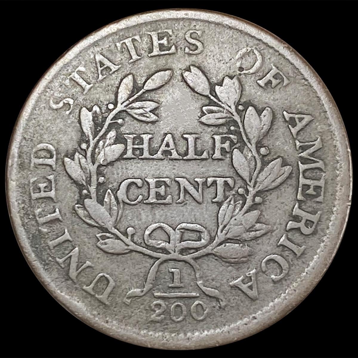 1804 Draped Bust Half Cent LIGHTLY CIRCULATED