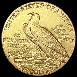 1916 $5 Gold Half Eagle LIGHTLY CIRCULATED
