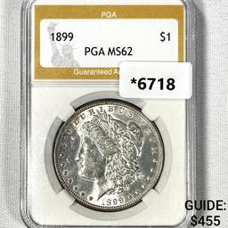 1899 Morgan Silver Dollar PGA-MS62