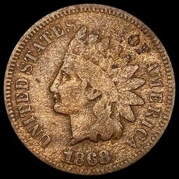 1868 Indian Head Cent ABOUT UNCIRCULATED
