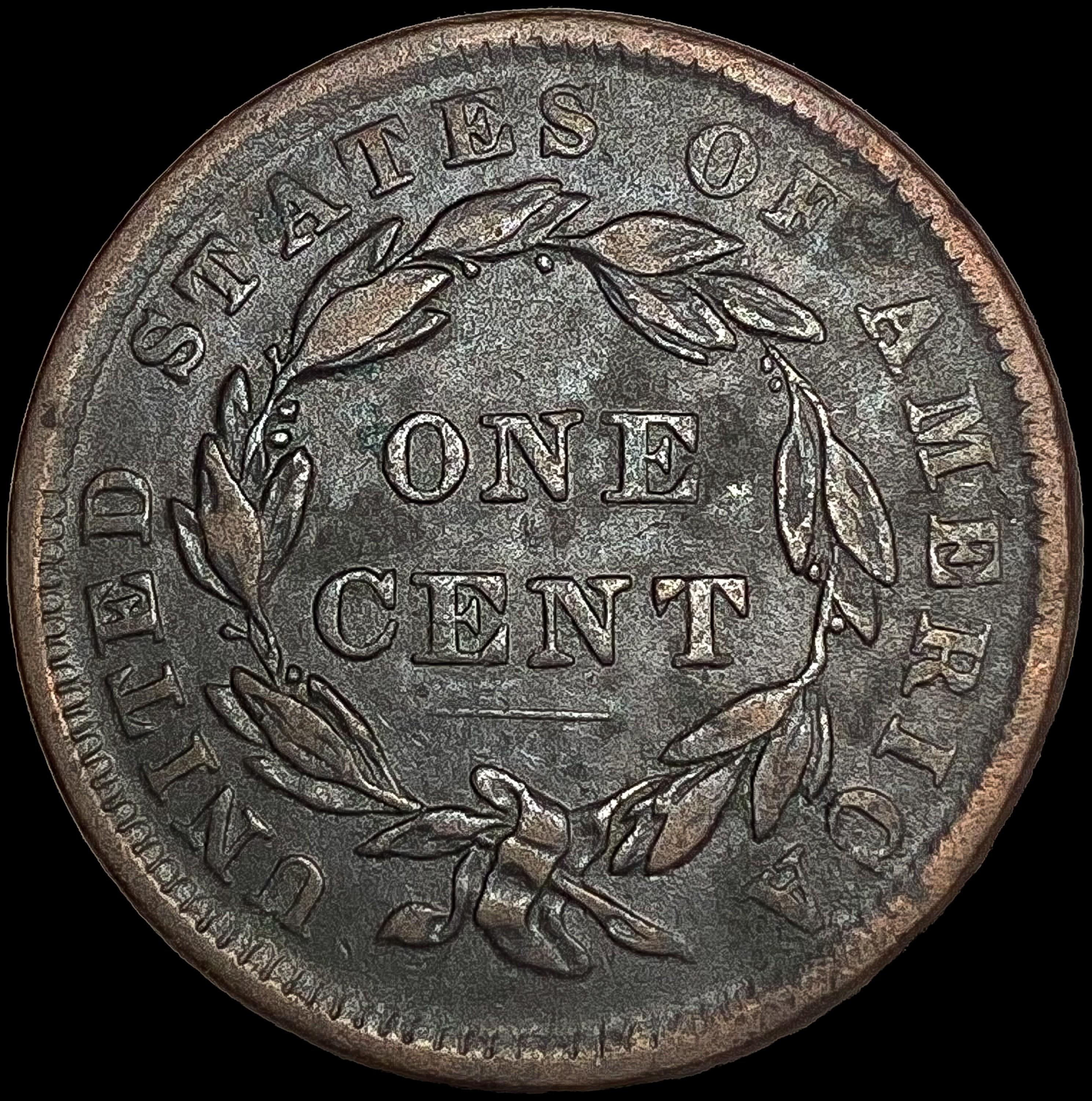 1839 Braided Hair Large Cent LIGHTLY CIRCULATED