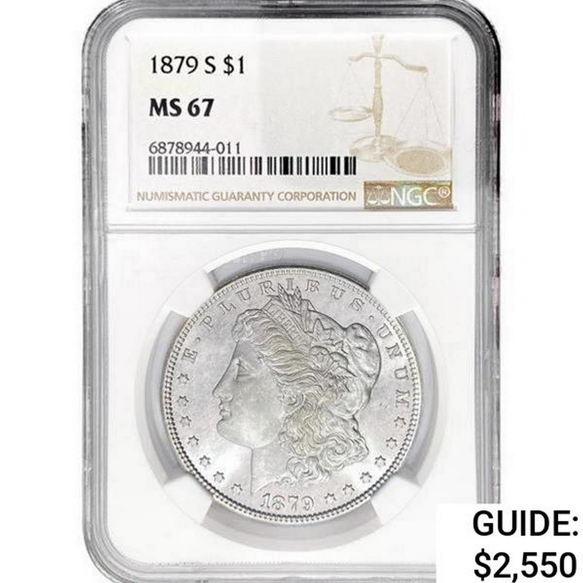 1879-S Morgan Silver Dollar NGC MS67