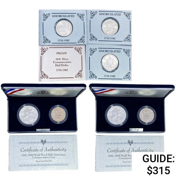 1982-1995 US Proof Coin Sets [7 Coins]