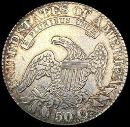 1828 O-110 Capped Bust Half Dollar ABOUT UNCIRCULA