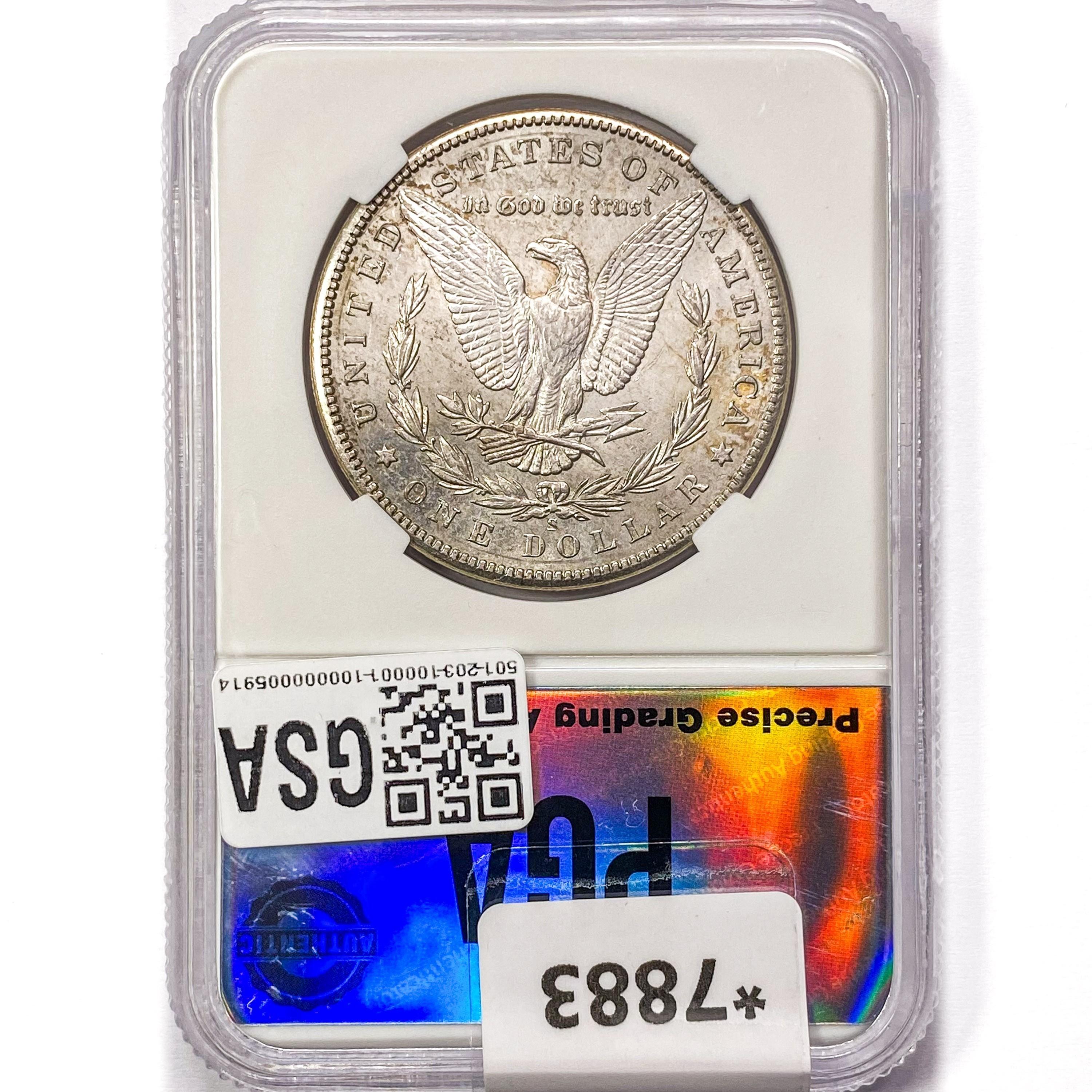 1899-S Morgan Silver Dollar PGA MS63