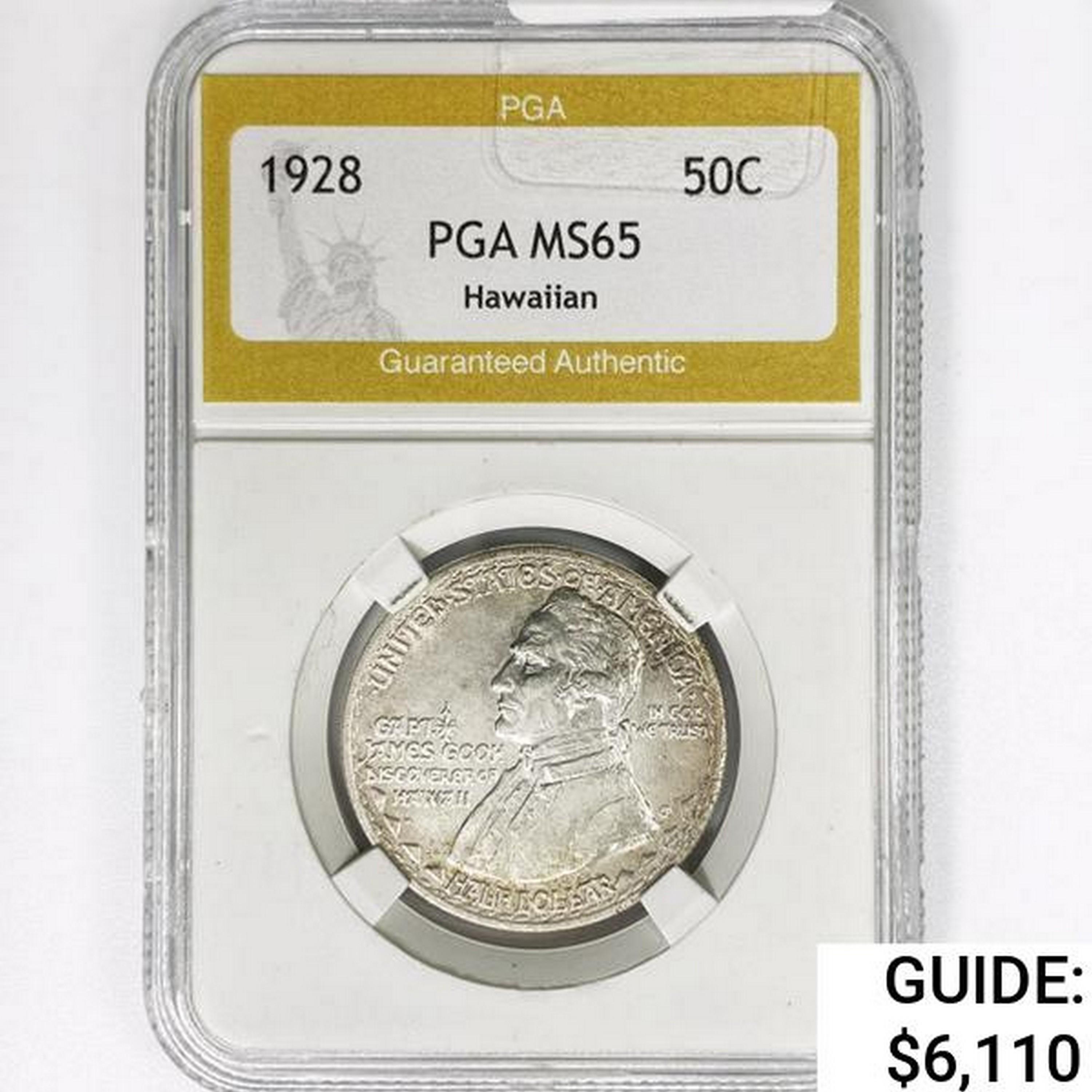 1928 Hawaiian Half Dollar PGA MS65