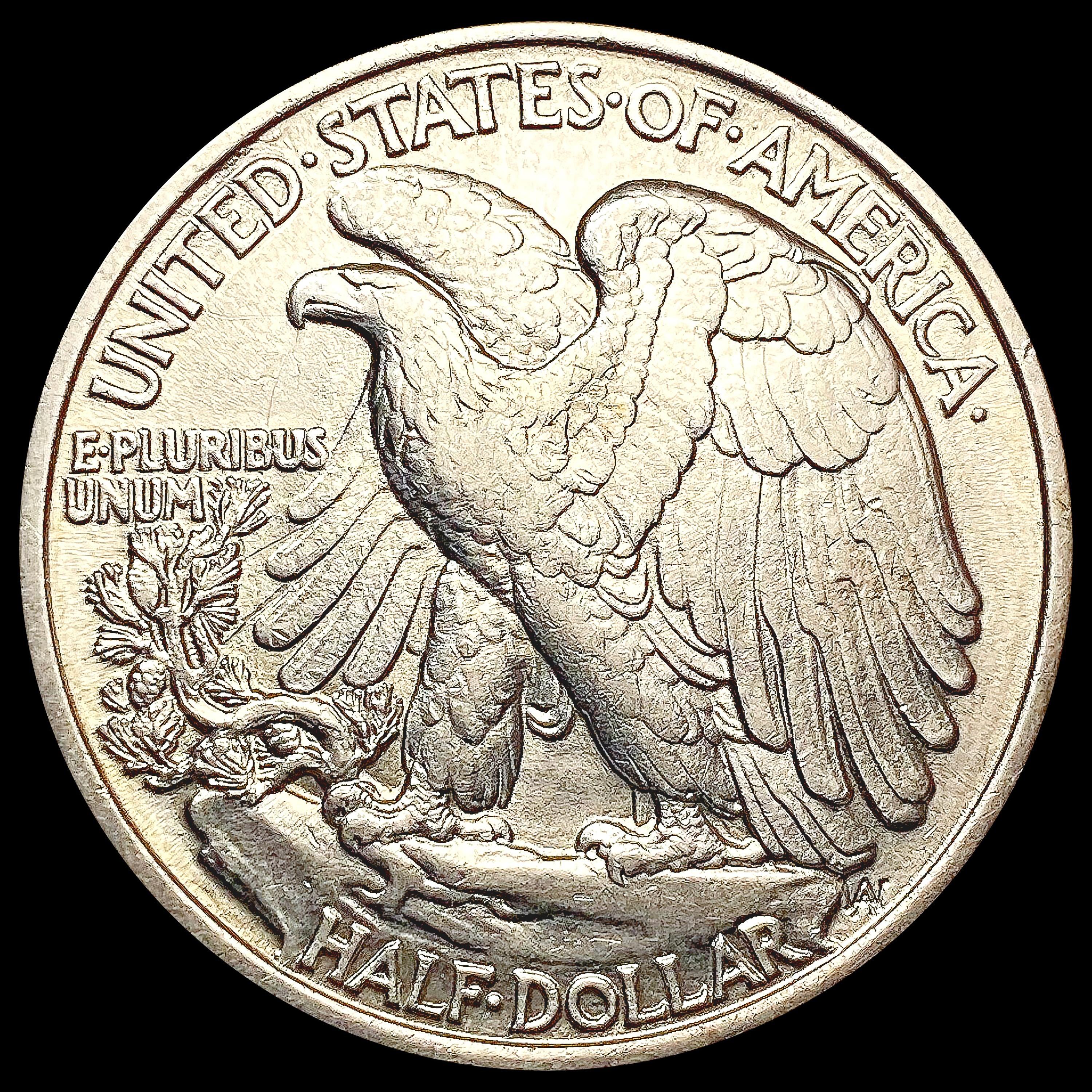 1938 Walking Liberty Half Dollar CLOSELY UNCIRCULA