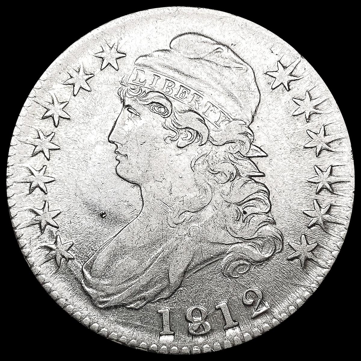 1812 Capped Bust Half Dollar LIGHTLY CIRCULATED