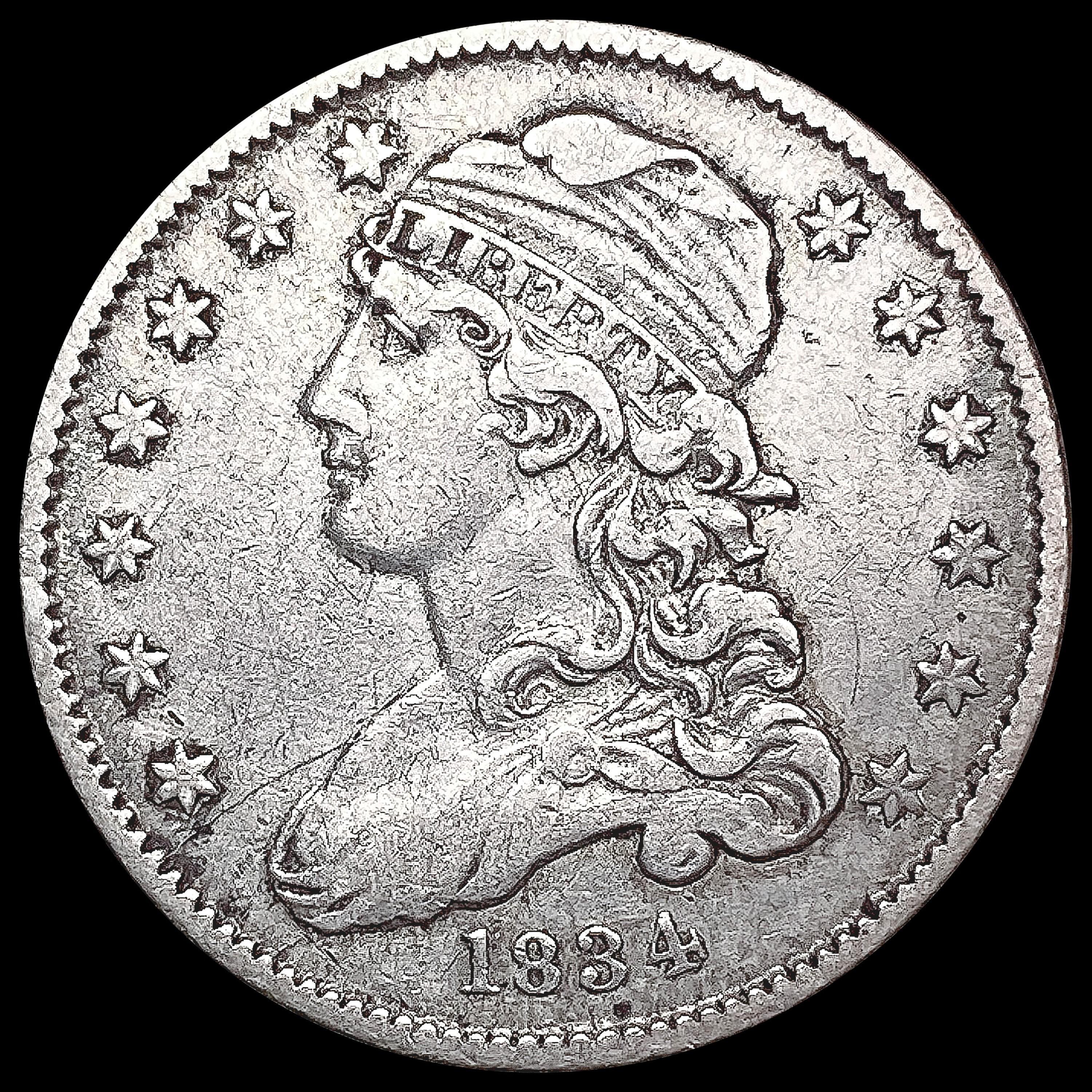 1834 Capped Bust Quarter LIGHTLY CIRCULATED