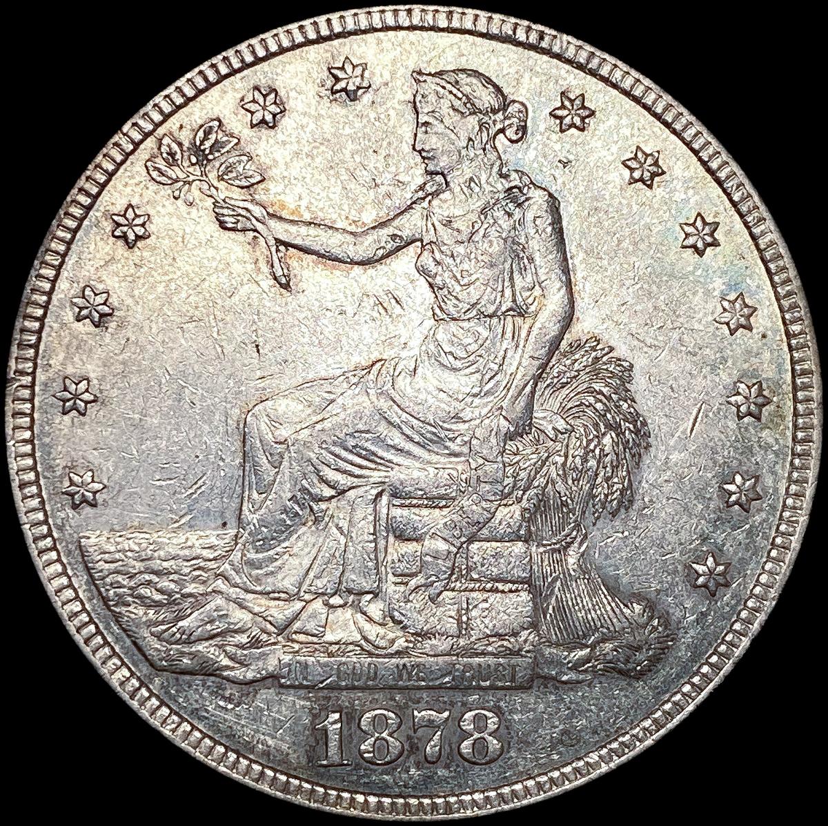 1878-S Silver Trade Dollar CHOICE AU