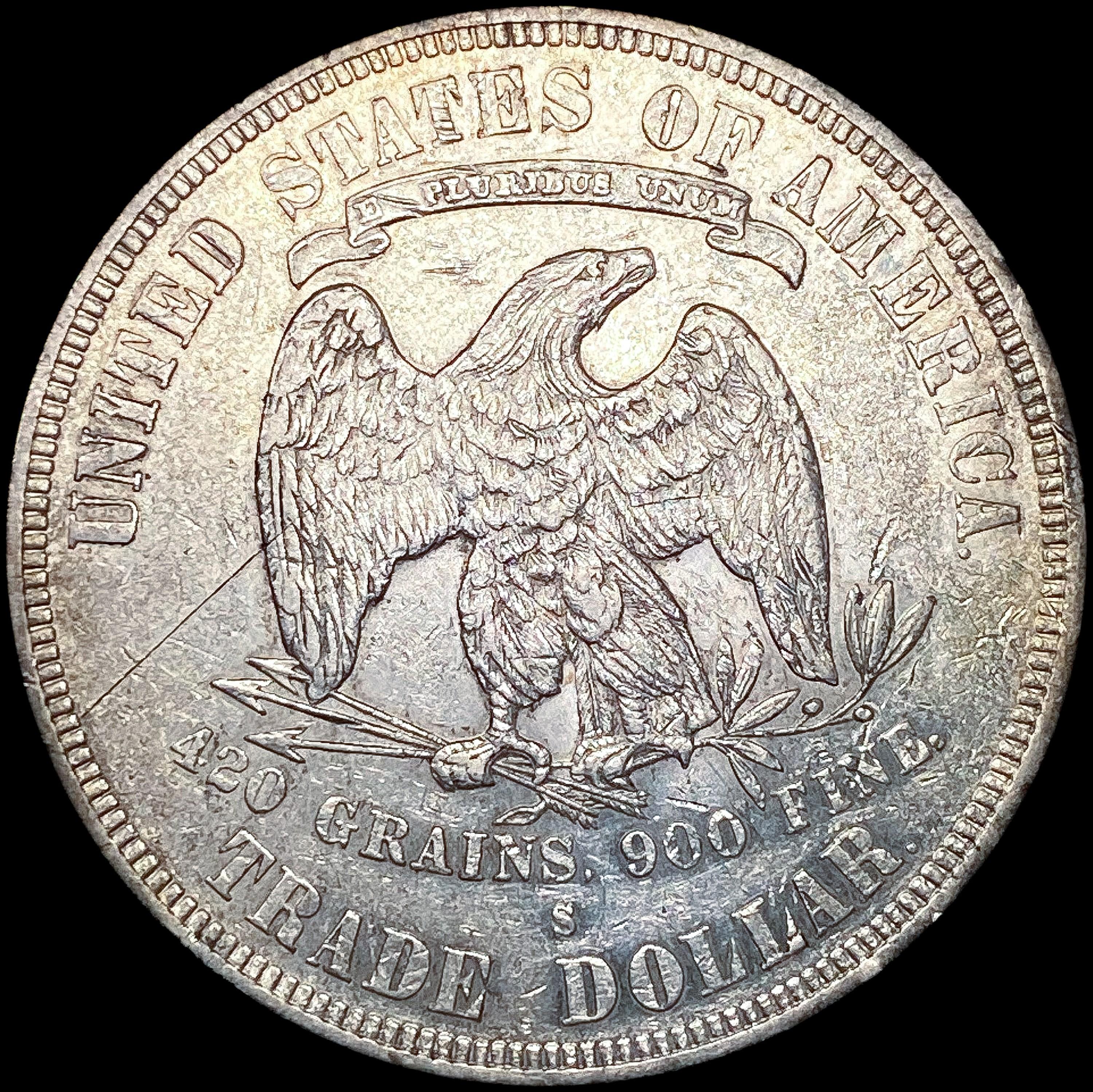 1878-S Silver Trade Dollar CHOICE AU