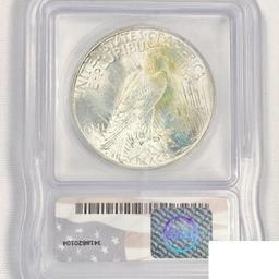 1923 Silver Peace Dollar ICG MS65+