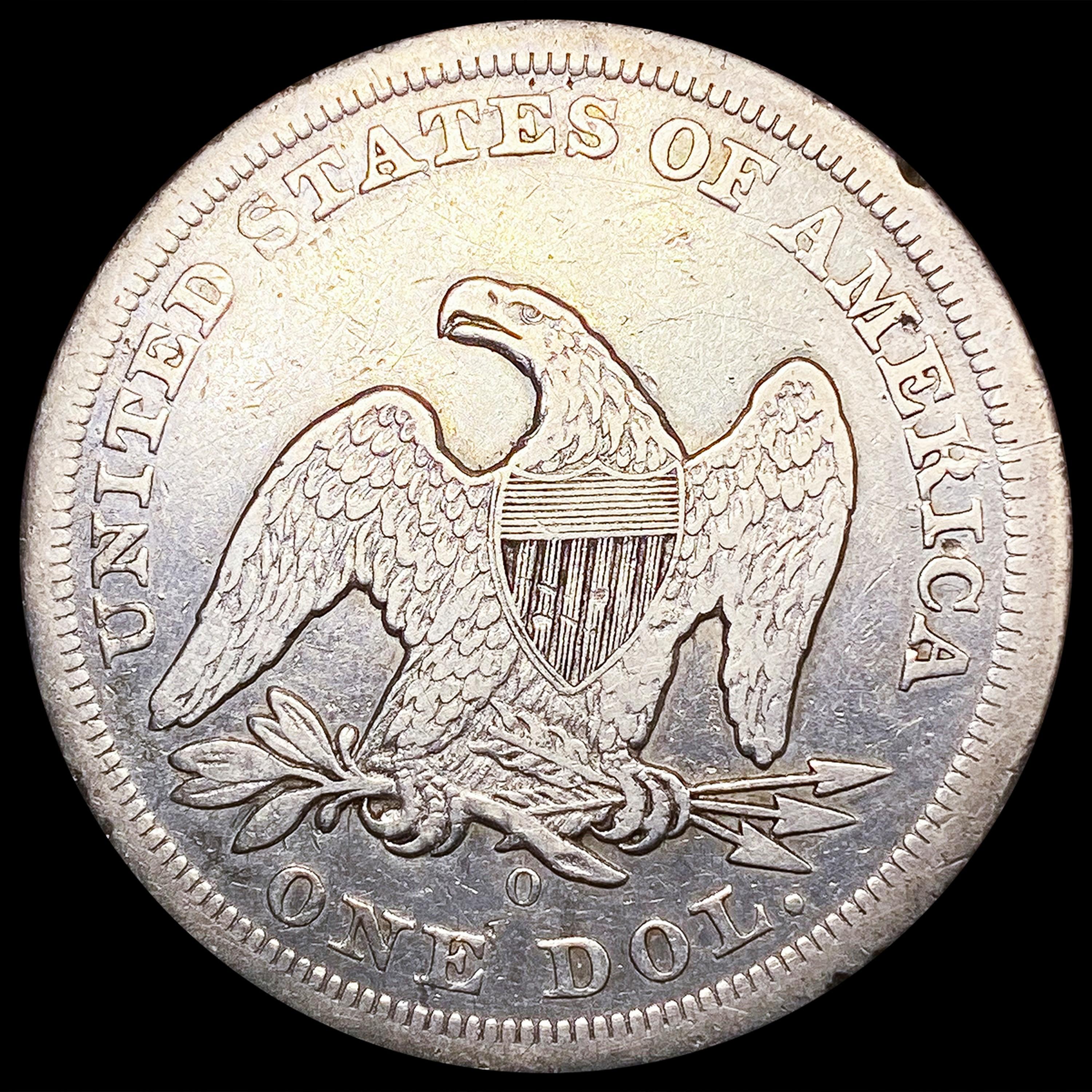 1860-O Seated Liberty Half Dollar LIGHTLY CIRCULAT
