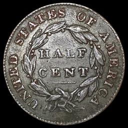 1838 Classic Head Half Cent CLOSELY UNCIRCULATED