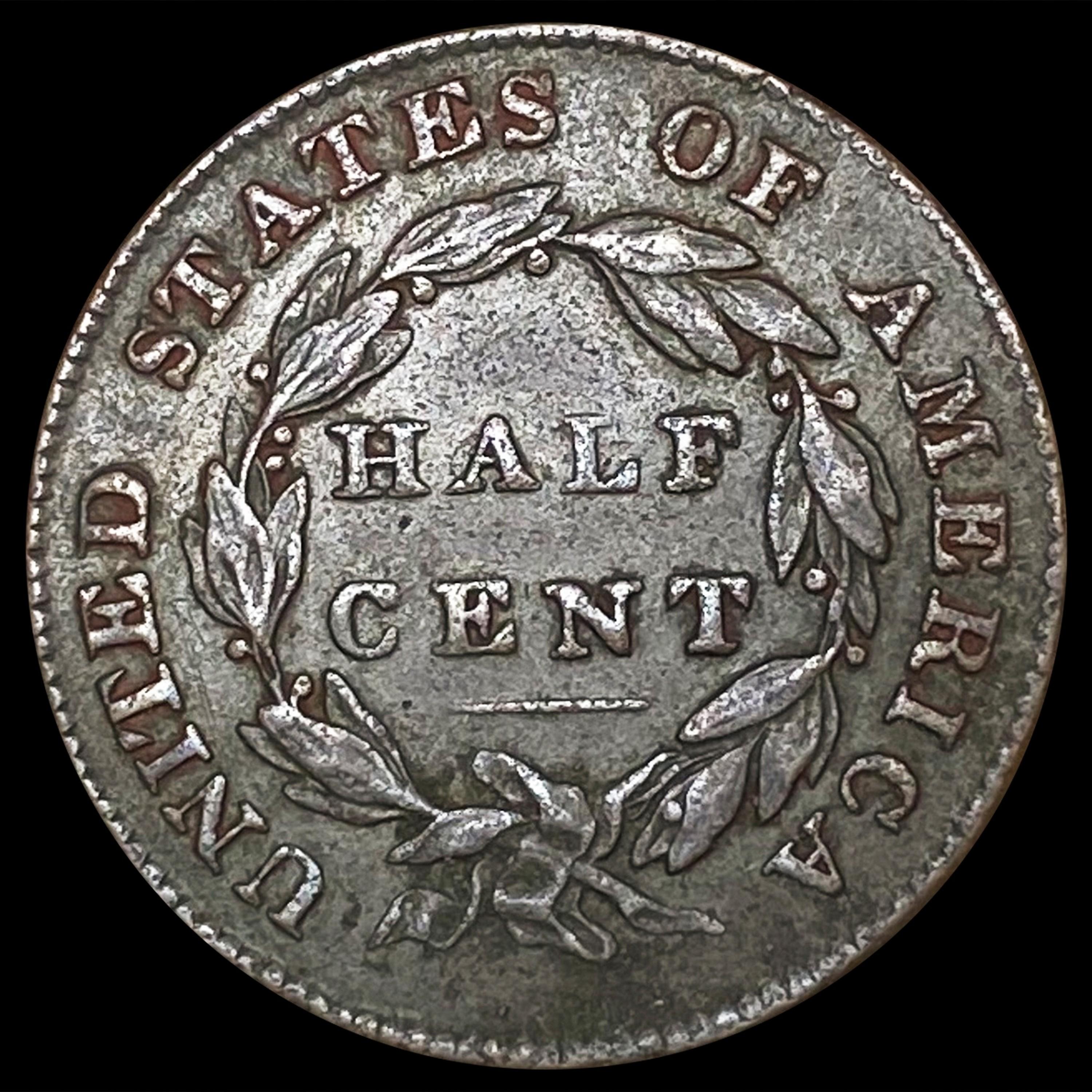 1838 Classic Head Half Cent CLOSELY UNCIRCULATED