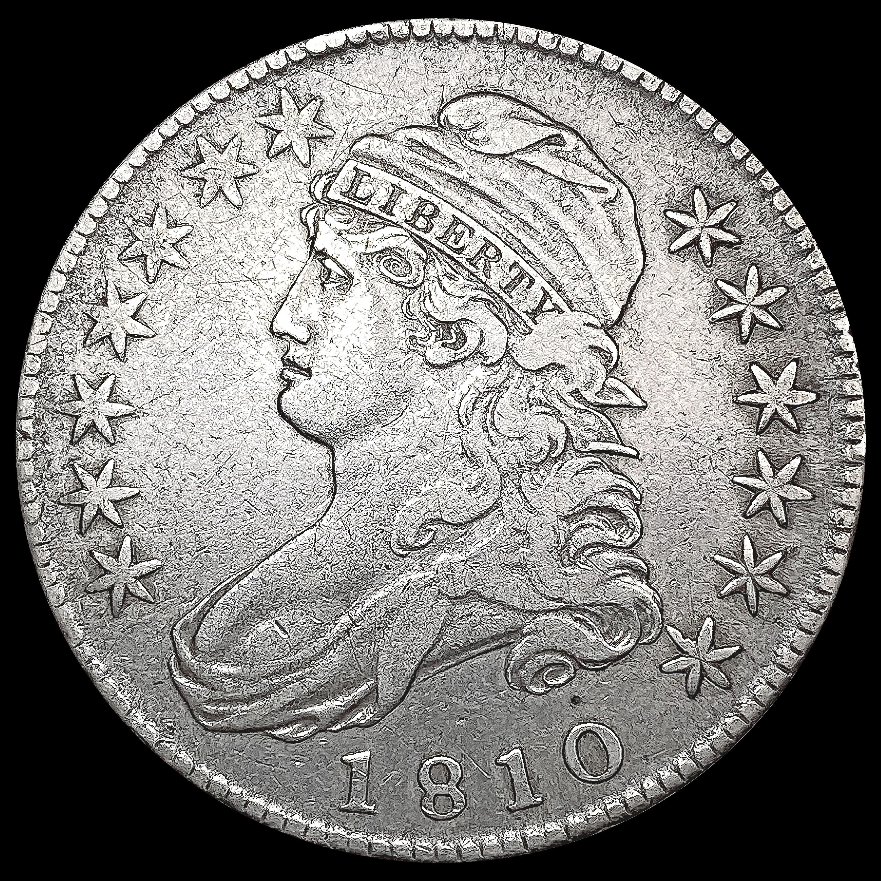 1810 Capped Bust Half Dollar NEARLY UNCIRCULATED