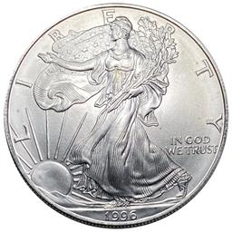 1996 Roll of US Silver Eagles [20 Coins]