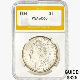 1886 Morgan Silver Dollar PGA MS65