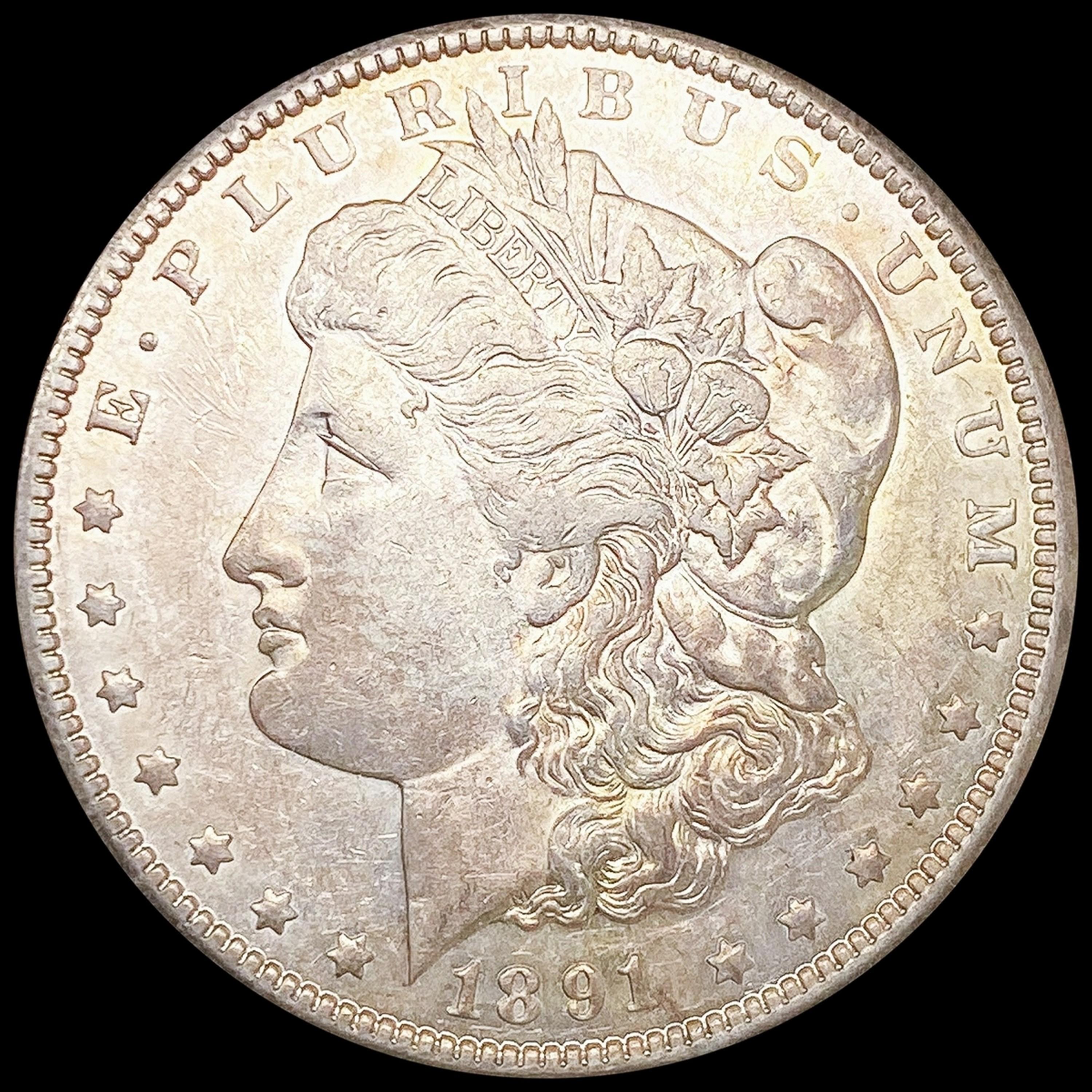 1891-CC Morgan Silver Dollar CLOSELY UNCIRCULATED