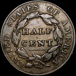 1828 Classic Head Half Cent NICELY CIRCULATED