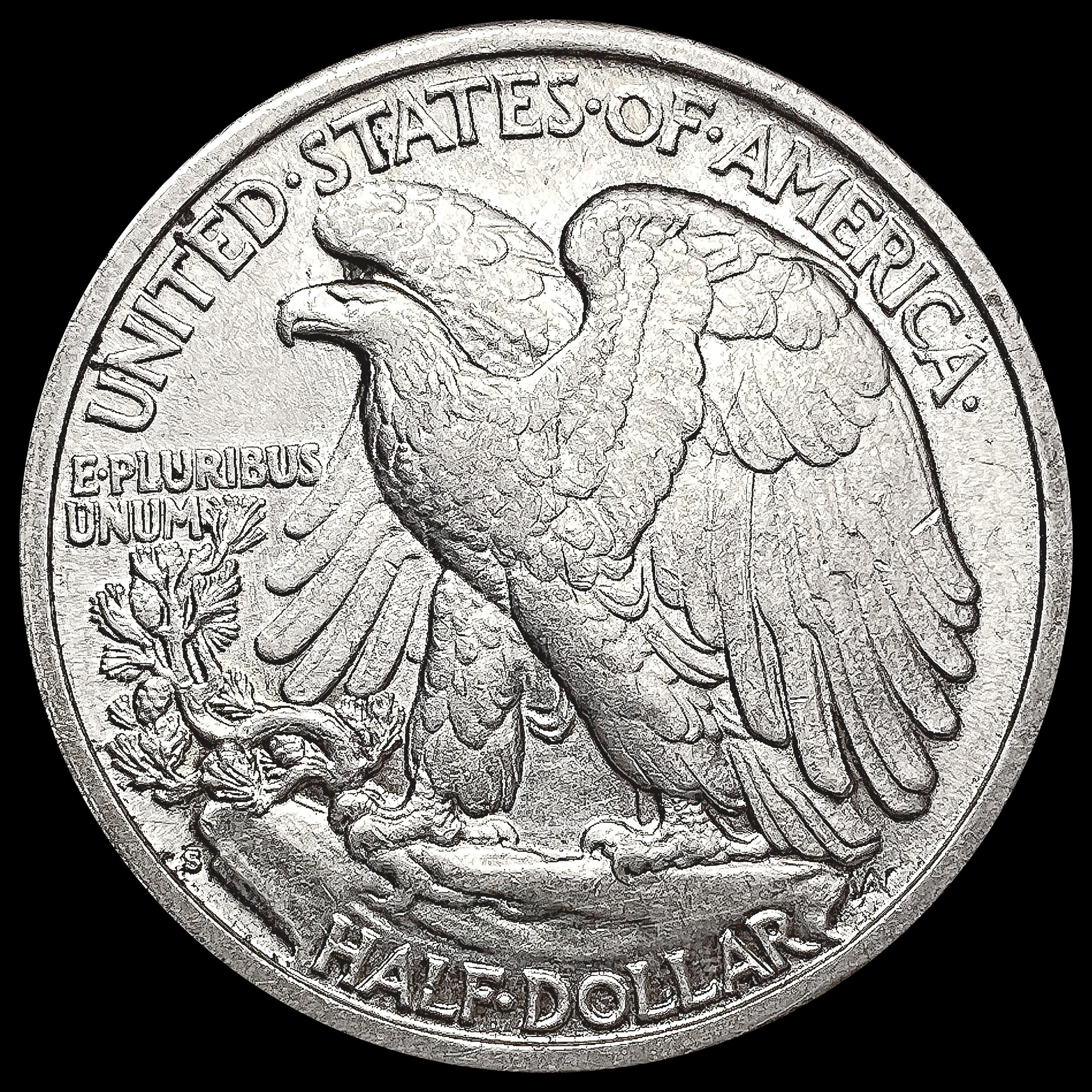 1937-S Walking Liberty Half Dollar CHOICE AU