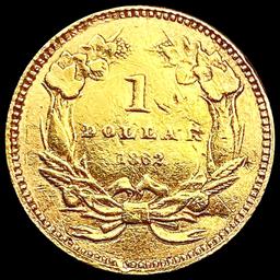 1862 Rare Gold Dollar LIGHTLY CIRCULATED