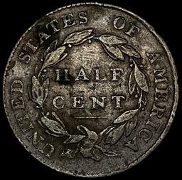 1826 Classic Head Half Cent CLOSELY UNCIRCULATED