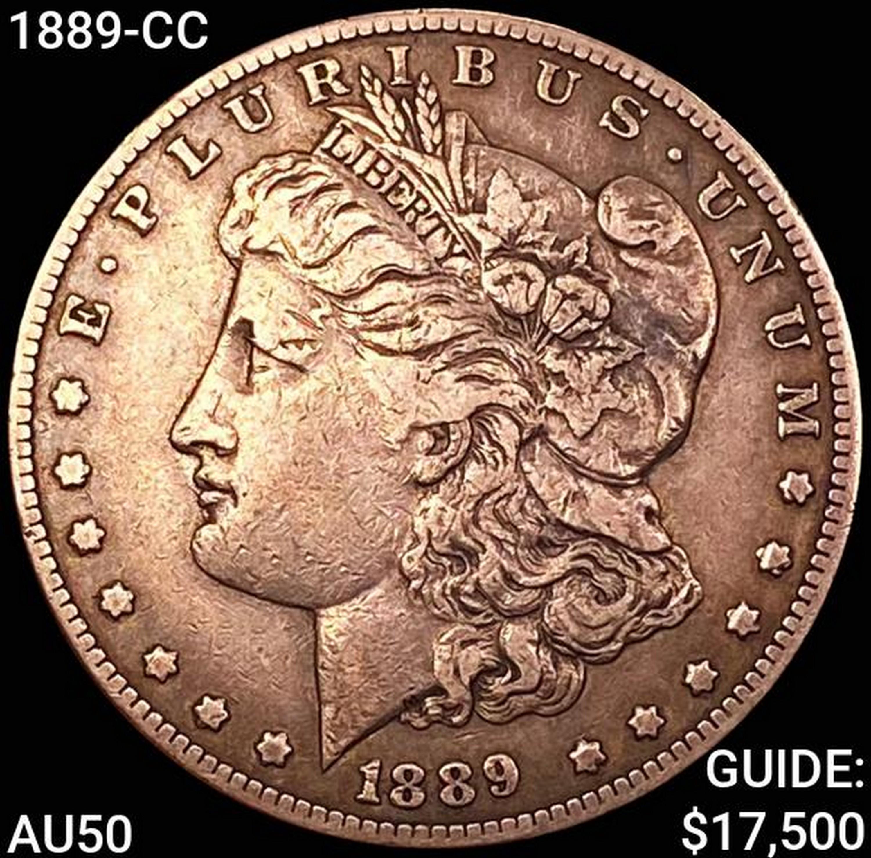 1889-CC Morgan Silver Dollar CLOSELY UNCIRCULATED