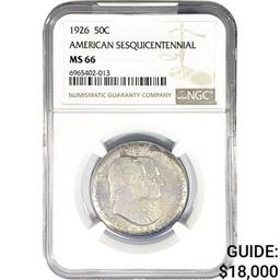 1926 Sesquicentennial Half Dollar NGC MS66