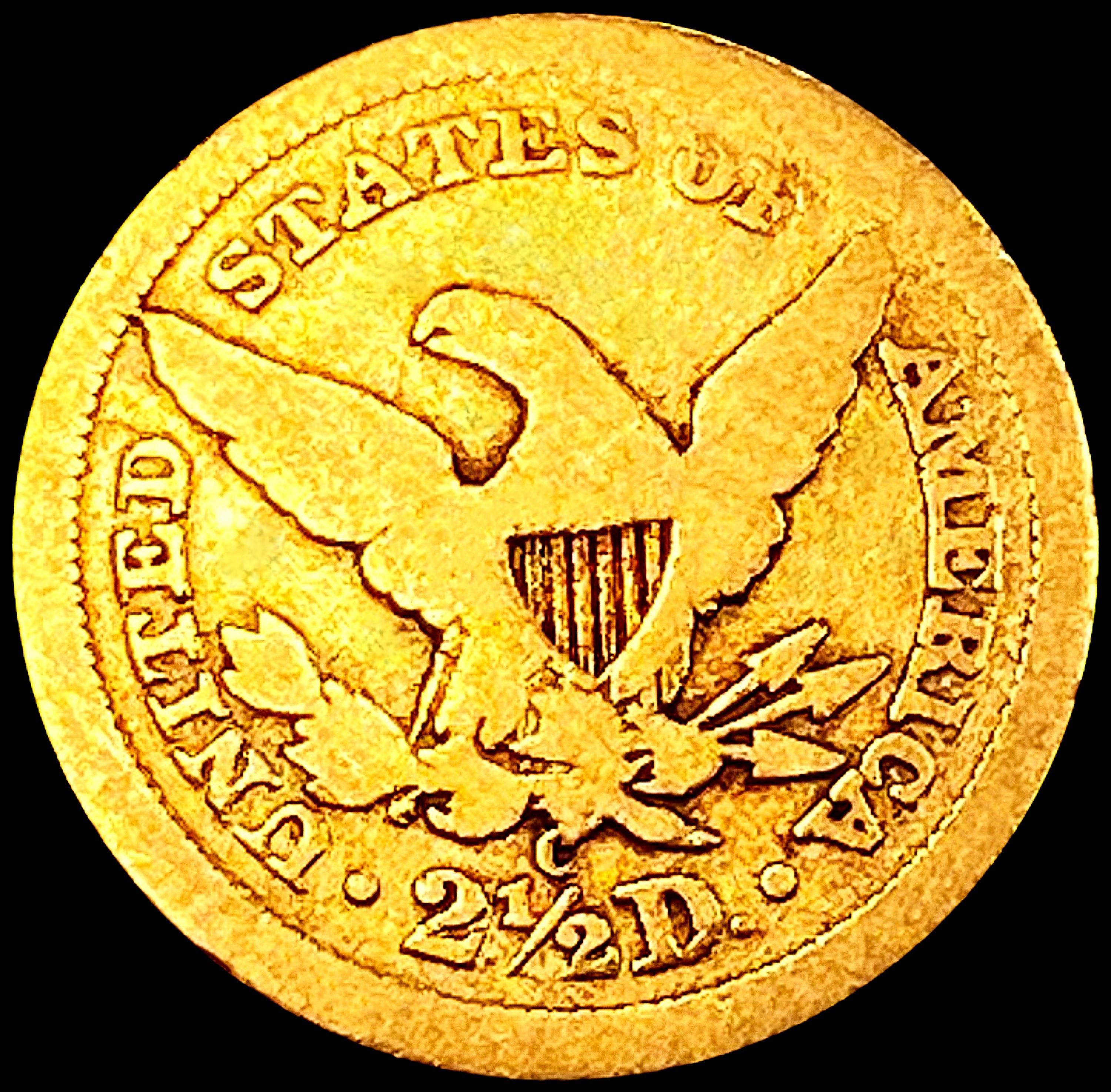1841-c $2.50 Gold Quarter Eagle LIGHTLY CIRCULATED