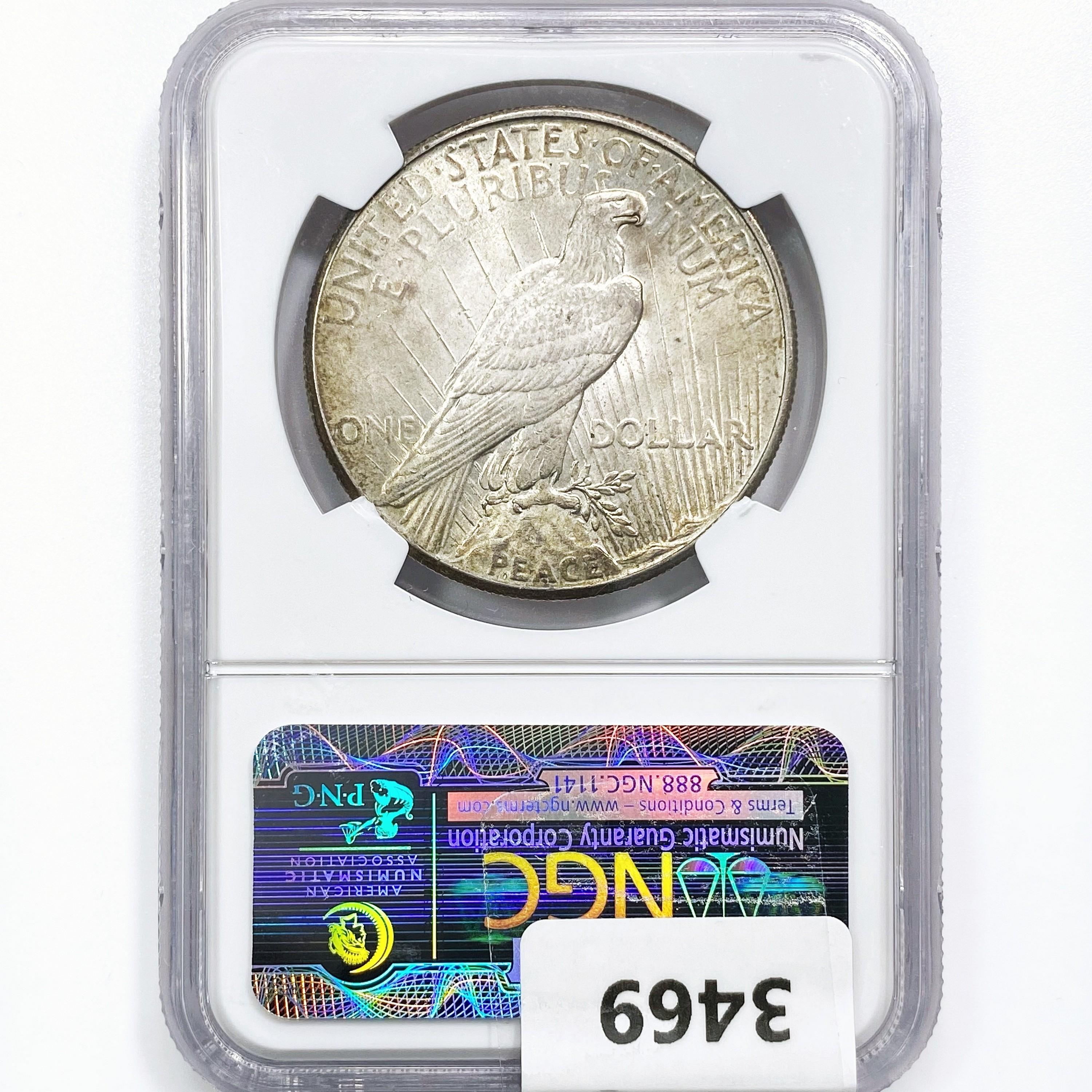 1926-S Silver Peace Dollar NGC MS62