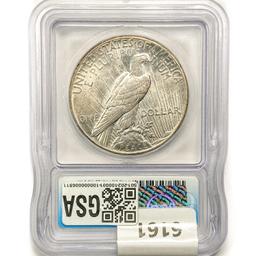 1928 Silver Peace Dollar ICG MS62