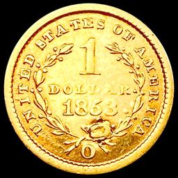 1853-O Rare Gold Dollar HIGH GRADE