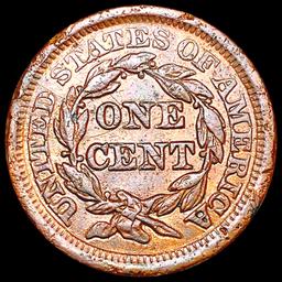 1853 Braided Hair Large Cent NEARLY UNCIRCULATED