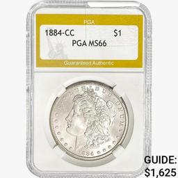 1884-CC Morgan Silver Dollar PGA MS66