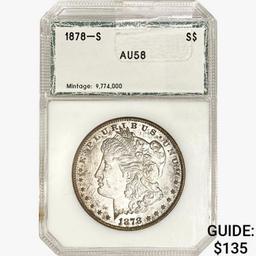 1878-S Morgan Silver Dollar PCI AU58