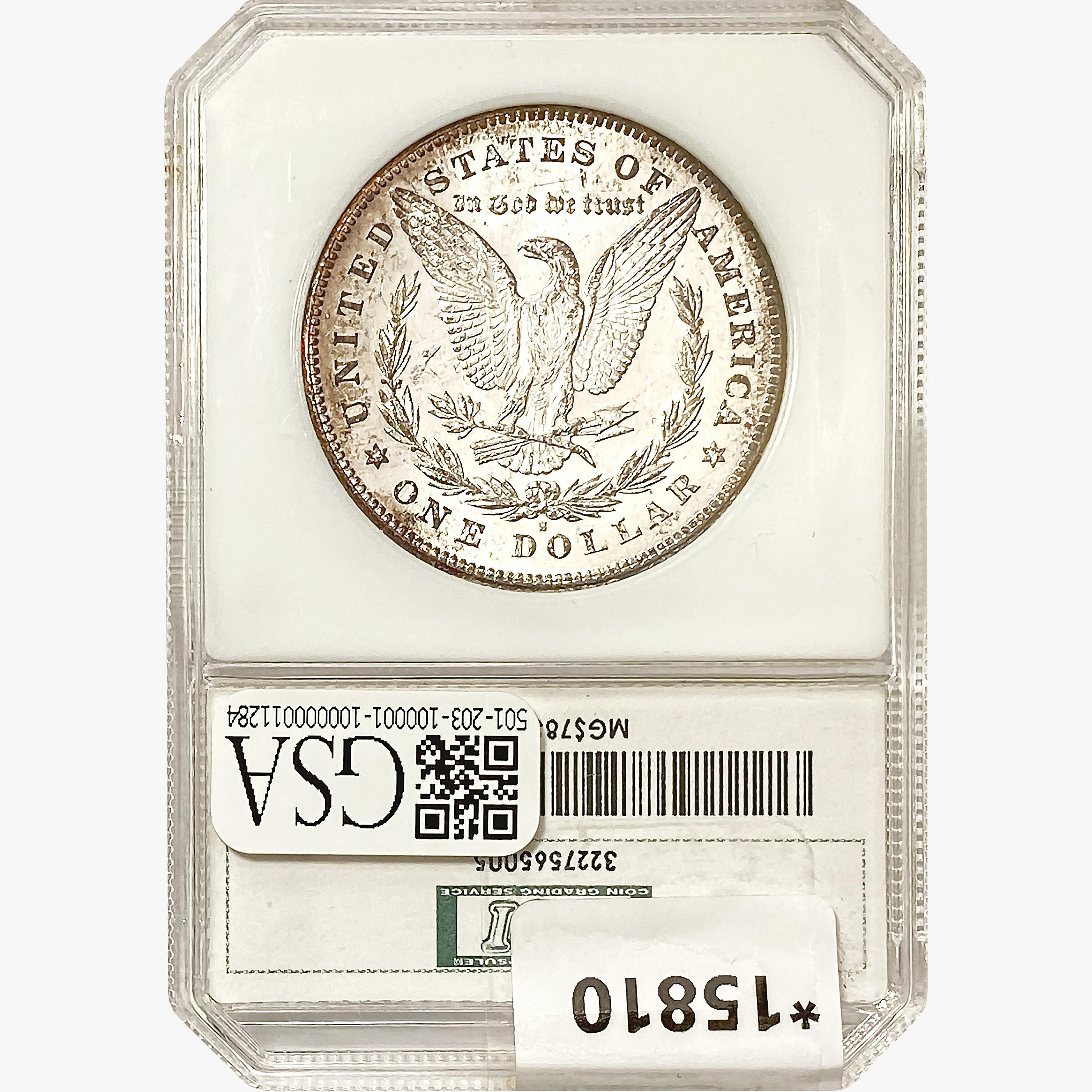 1878-S Morgan Silver Dollar PCI AU58