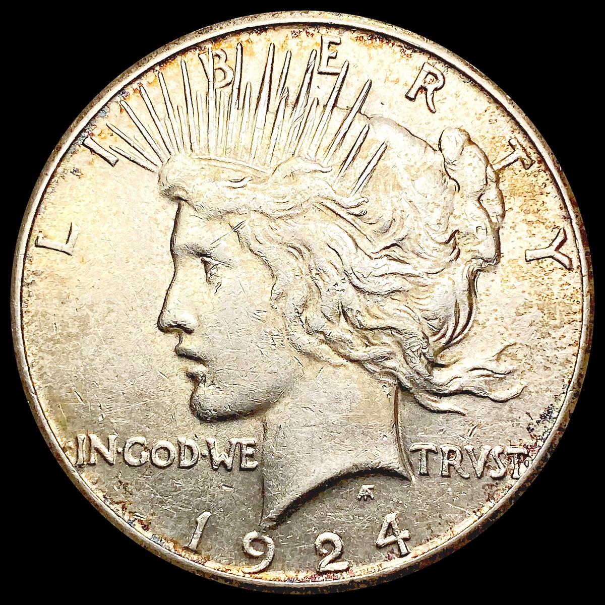 1924-S Silver Peace Dollar CLOSELY UNCIRCULATED