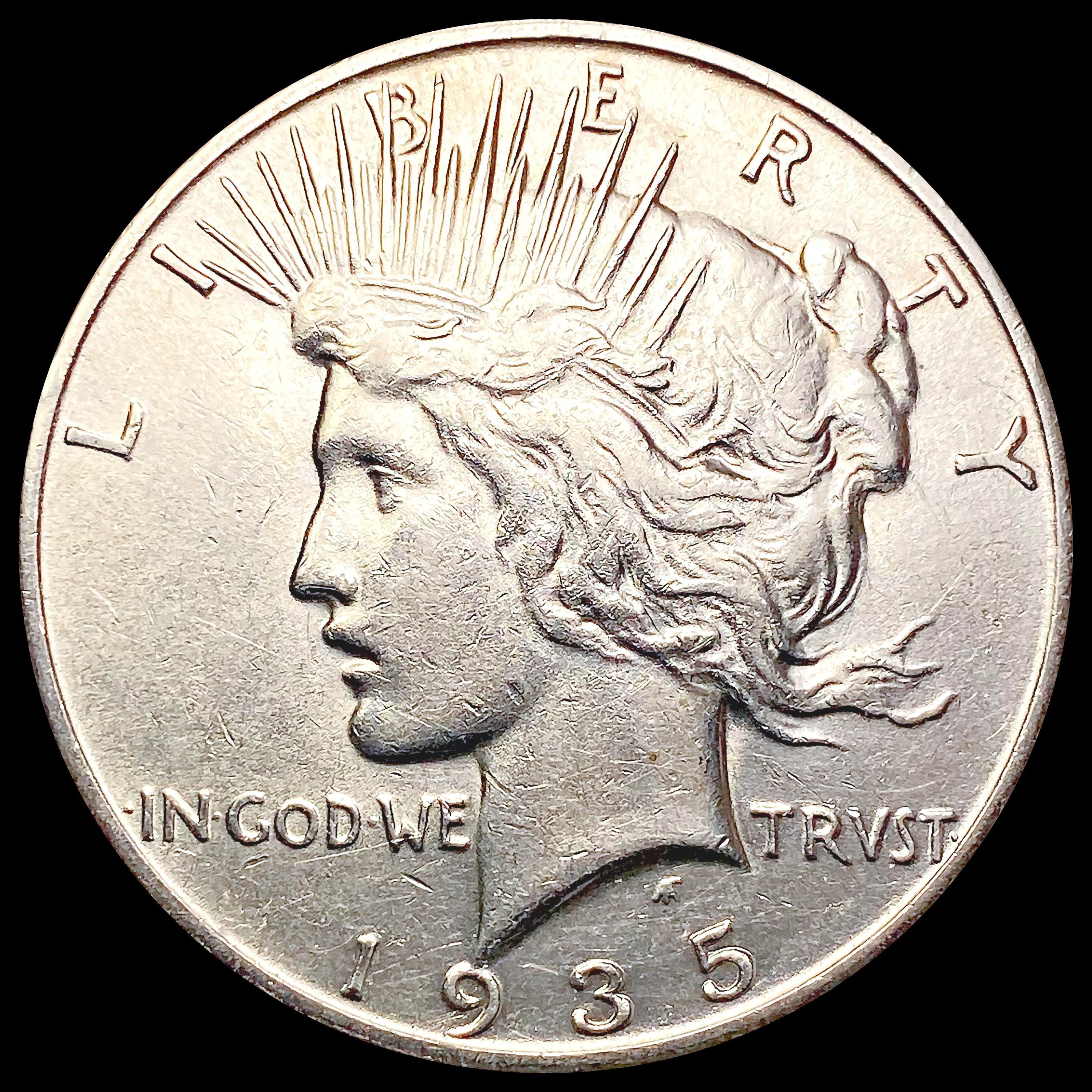 1935-S Silver Peace Dollar CLOSELY UNCIRCULATED