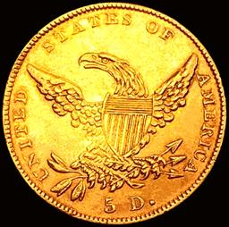 1838-C $5 Gold Half Eagle UNCIRCULATED