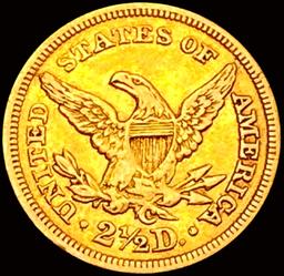 1848-C $2.50 Gold Quarter Eagle CHOICE AU