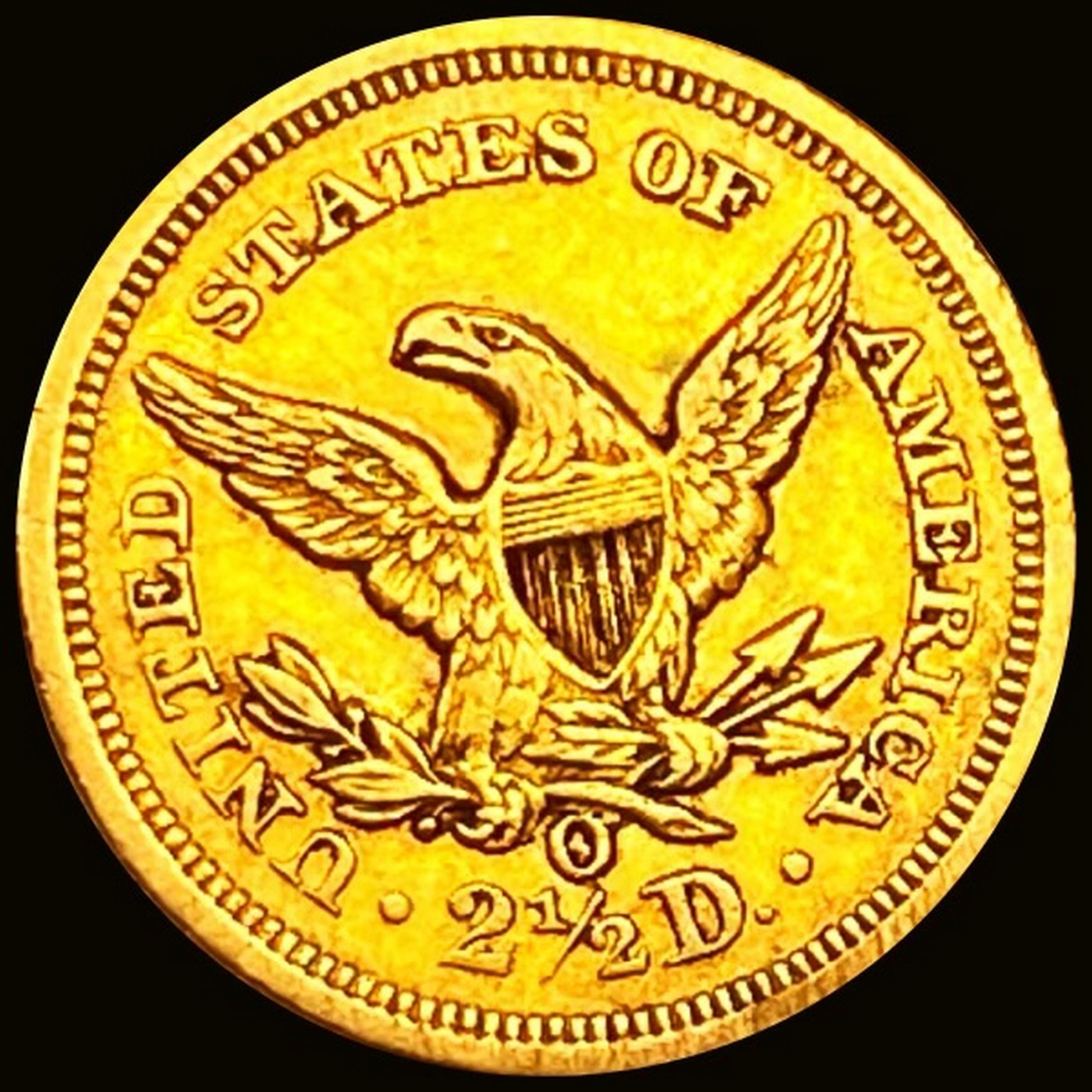 1852-O $2.50 Gold Quarter Eagle CHOICE AU