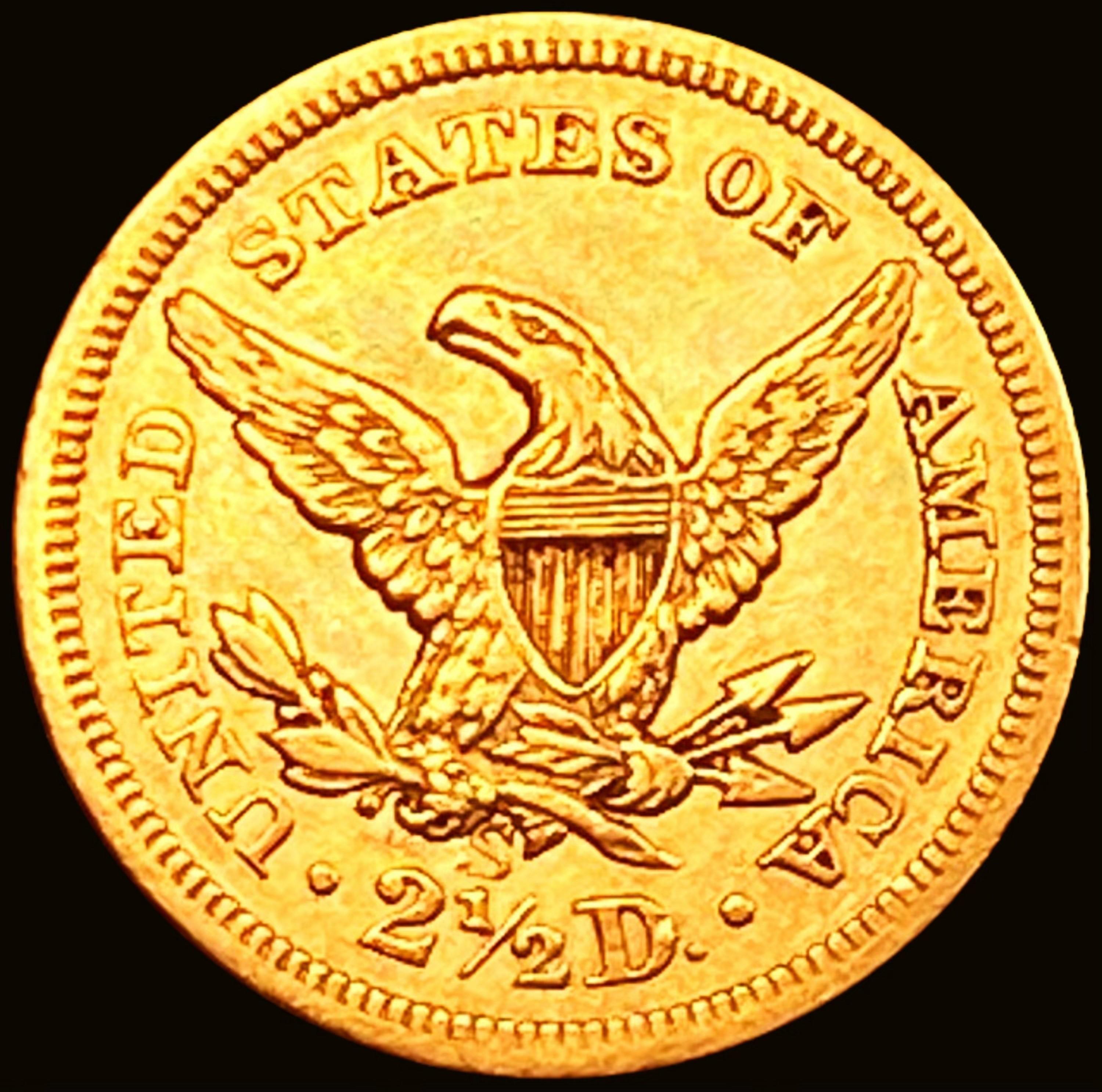 1857-S $2.50 Gold Quarter Eagle UNCIRCULATED