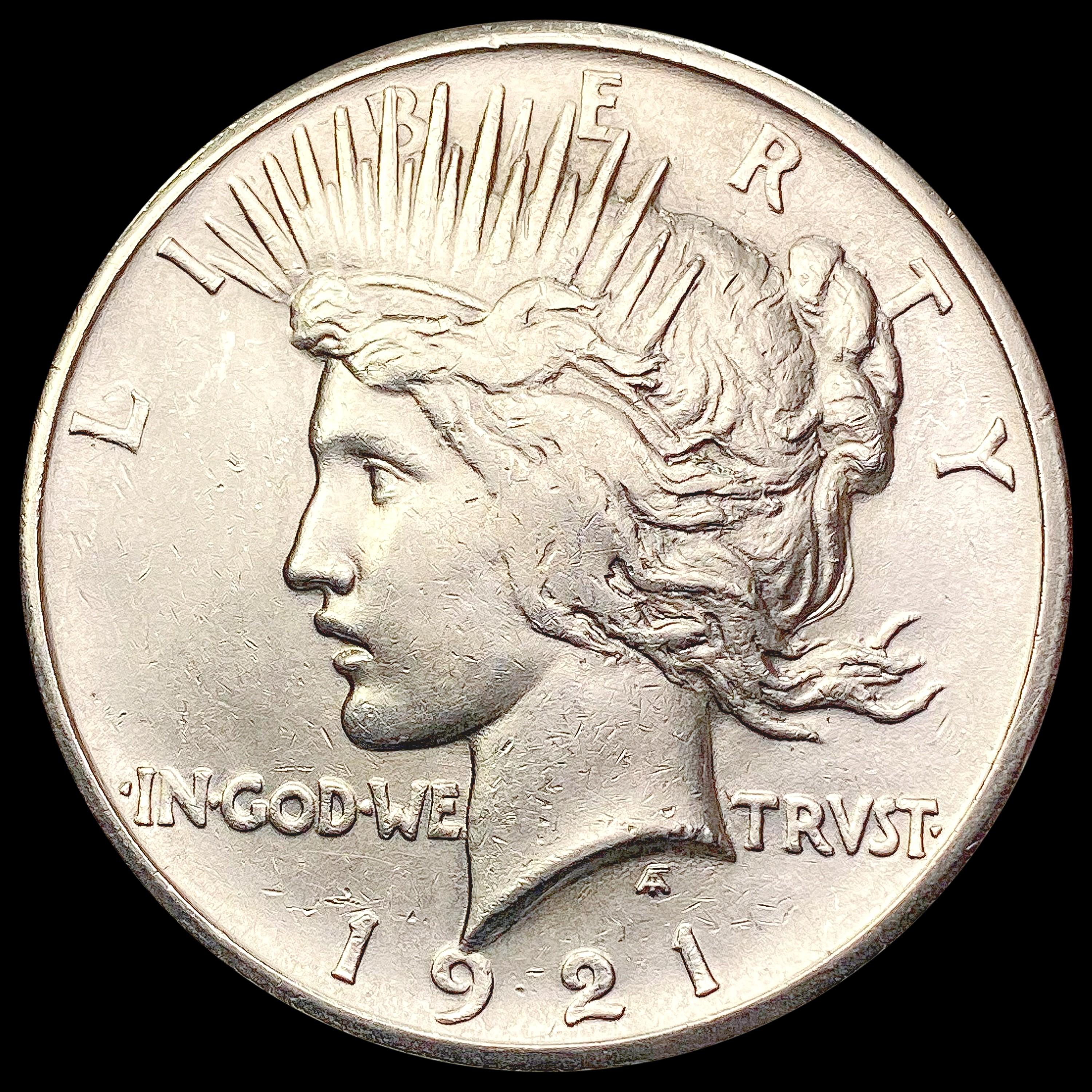 1921 Silver Peace Dollar CLOSELY UNCIRCULATED