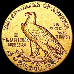 1909 $2.50 Gold Quarter Eagle CLOSELY UNCIRCULATED