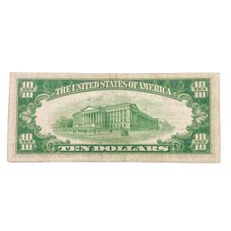 1929 C $10 US Bank of Philadelphia, PA Fed Res Not