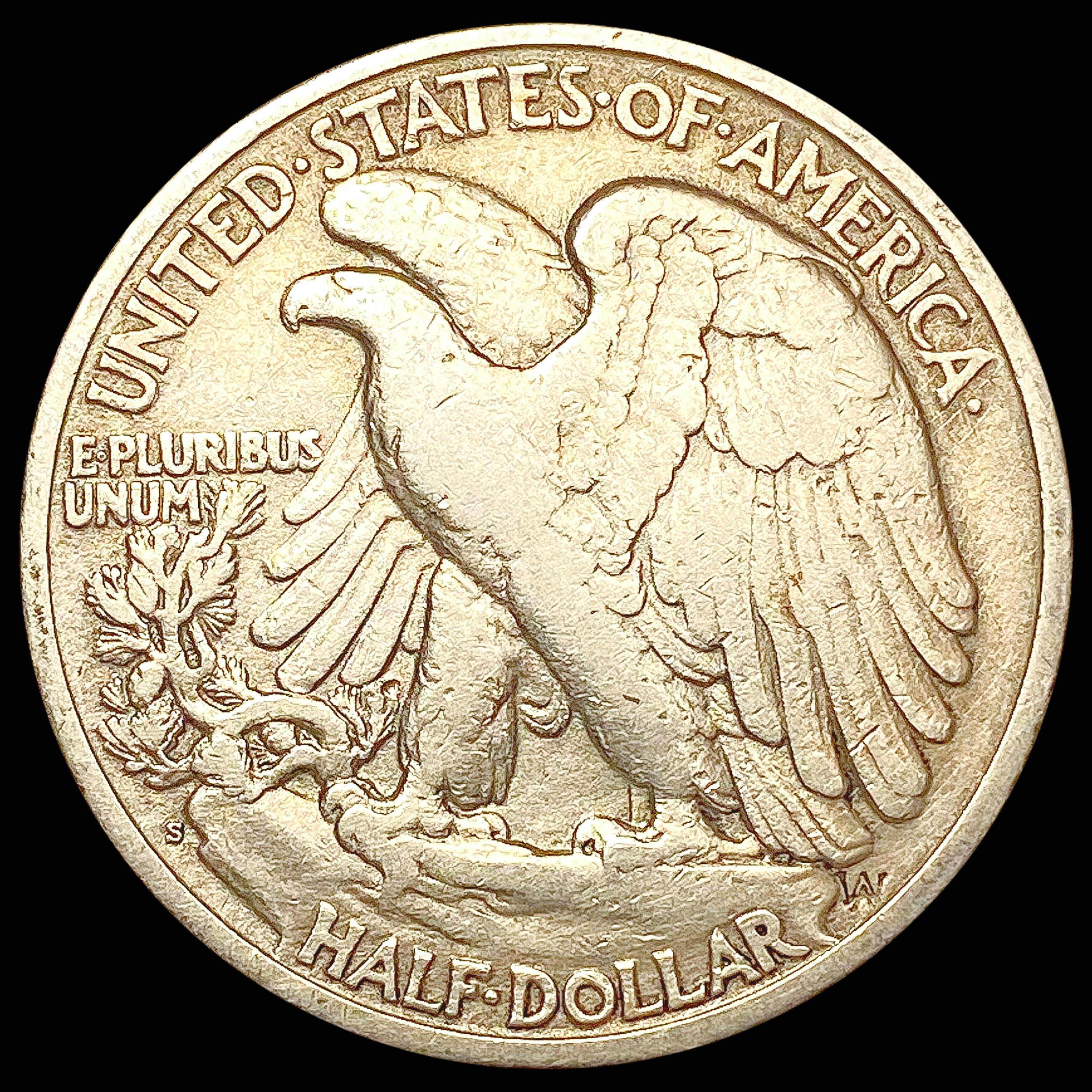 1923-S Walking Liberty Half Dollar LIGHTLY CIRCULA