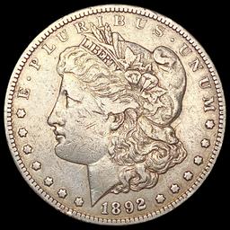 1892-CC Morgan Silver Dollar NEARLY UNCIRCULATED